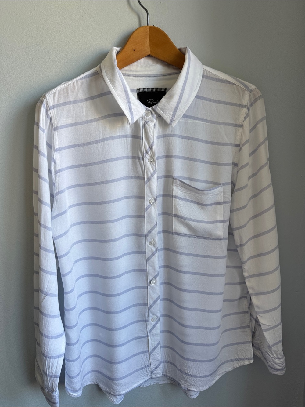 Rails White Button-Up Shirt size L
